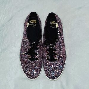 Keds X Kate Spade New York Champion Glitter Sneakers Size 7.5